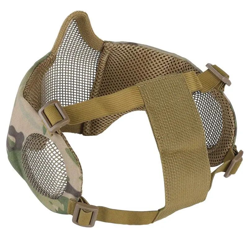 OneTigris Máscara táctica de malla plegable airsoft con oídos - imagen 3