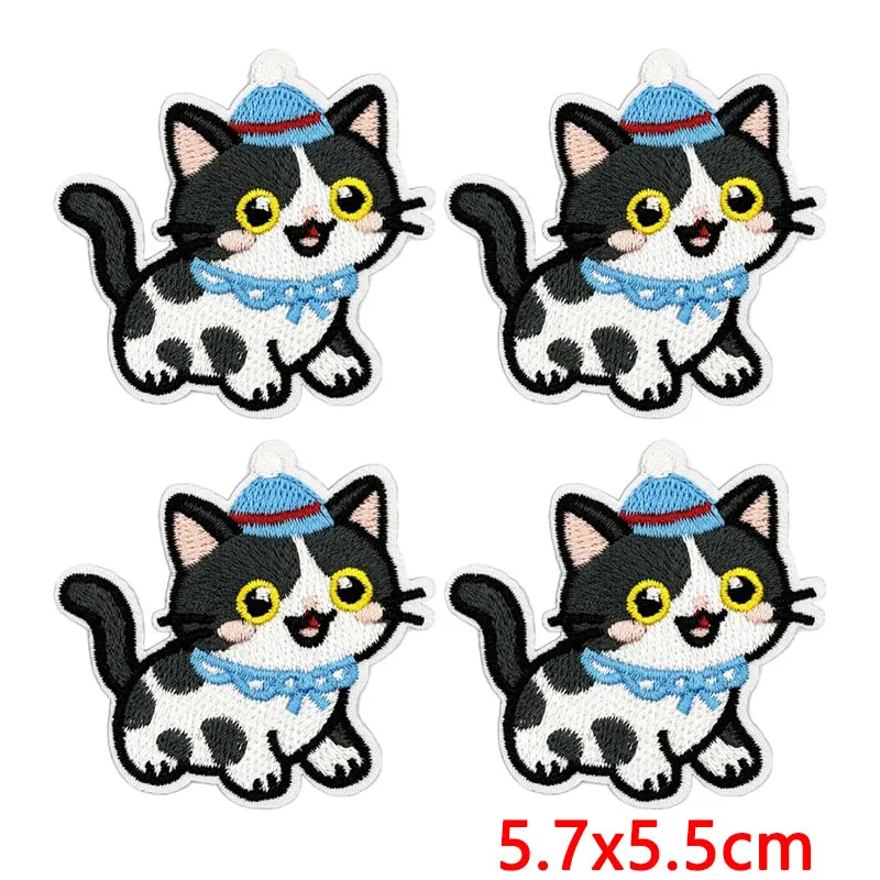 Parche termoadhesivo bordado gato y perro – para chaquetas y mochilas - imagen 4