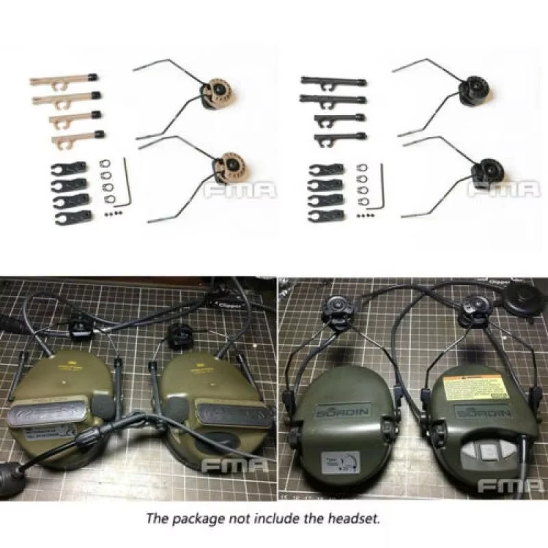FMA TB1292 adaptador de riel para auriculares Comtac MSA Sordin - imagen 2