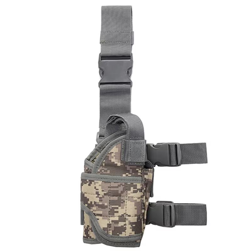 Funda táctica pierna nailon para pistola – Caza tiro airsoft - imagen 3