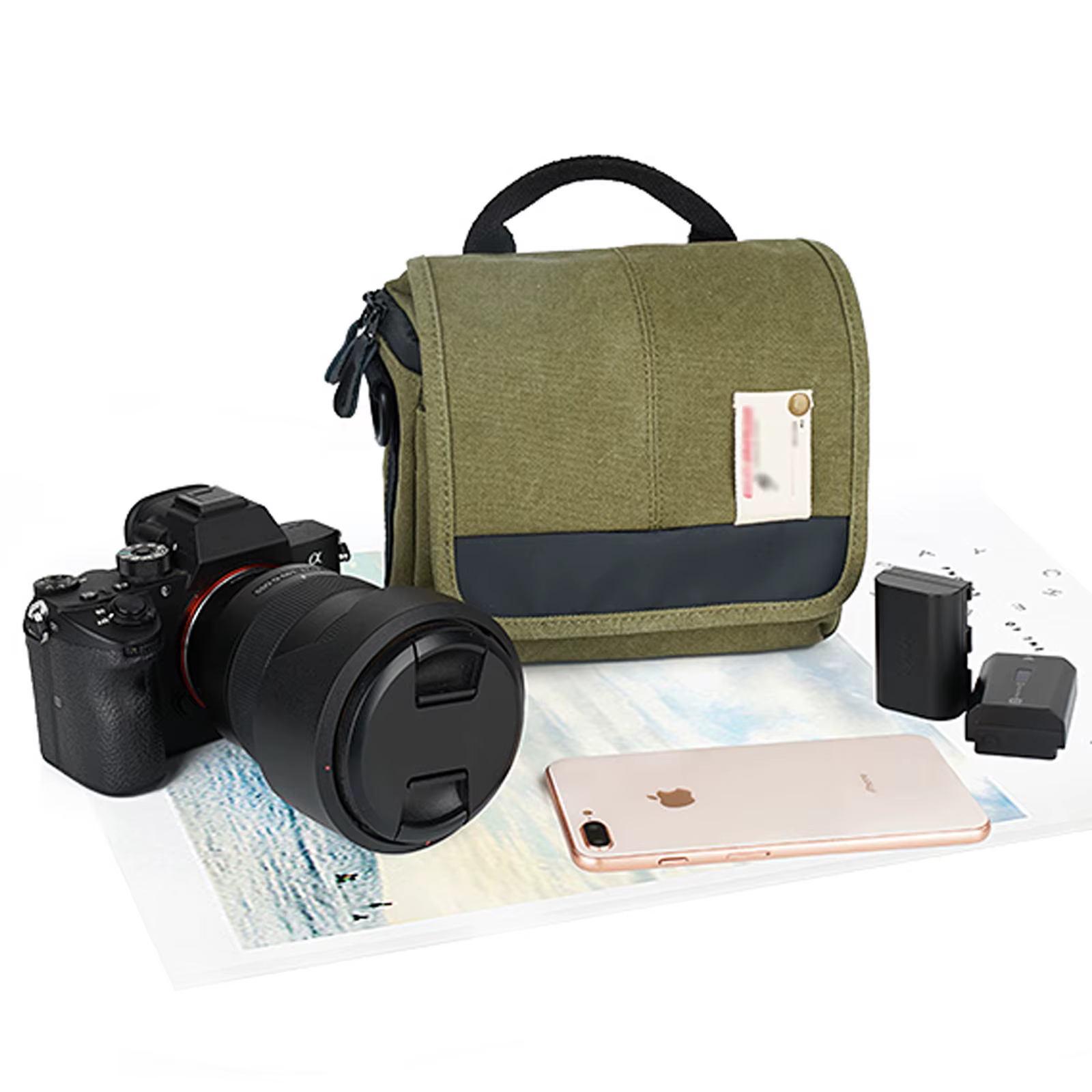 Bolso de cámara sin espejo portátil con bandolera protectora - imagen 4
