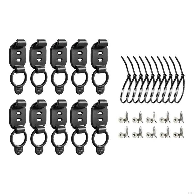 Organizador de cables adhesivo con banda elástica para escritorio - imagen 4