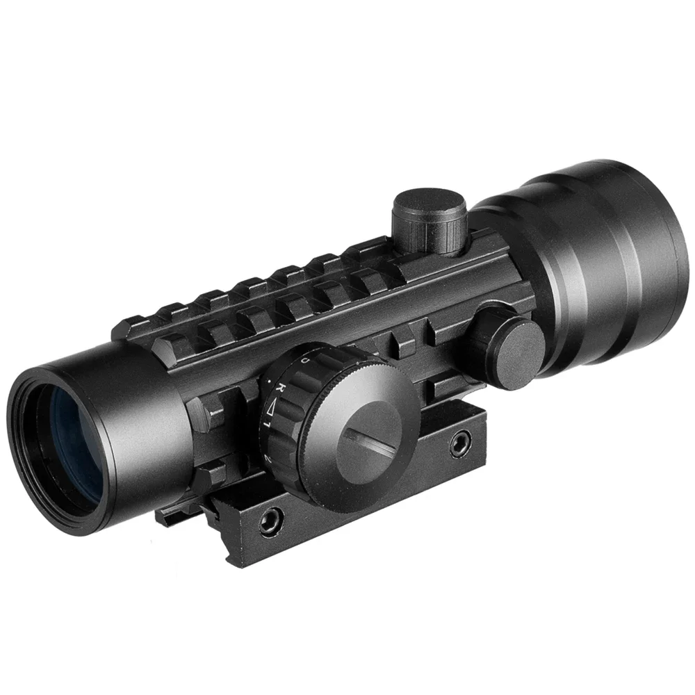 Mira de punto rojo 2x42 con iluminación para raíl Picatinny - imagen 3