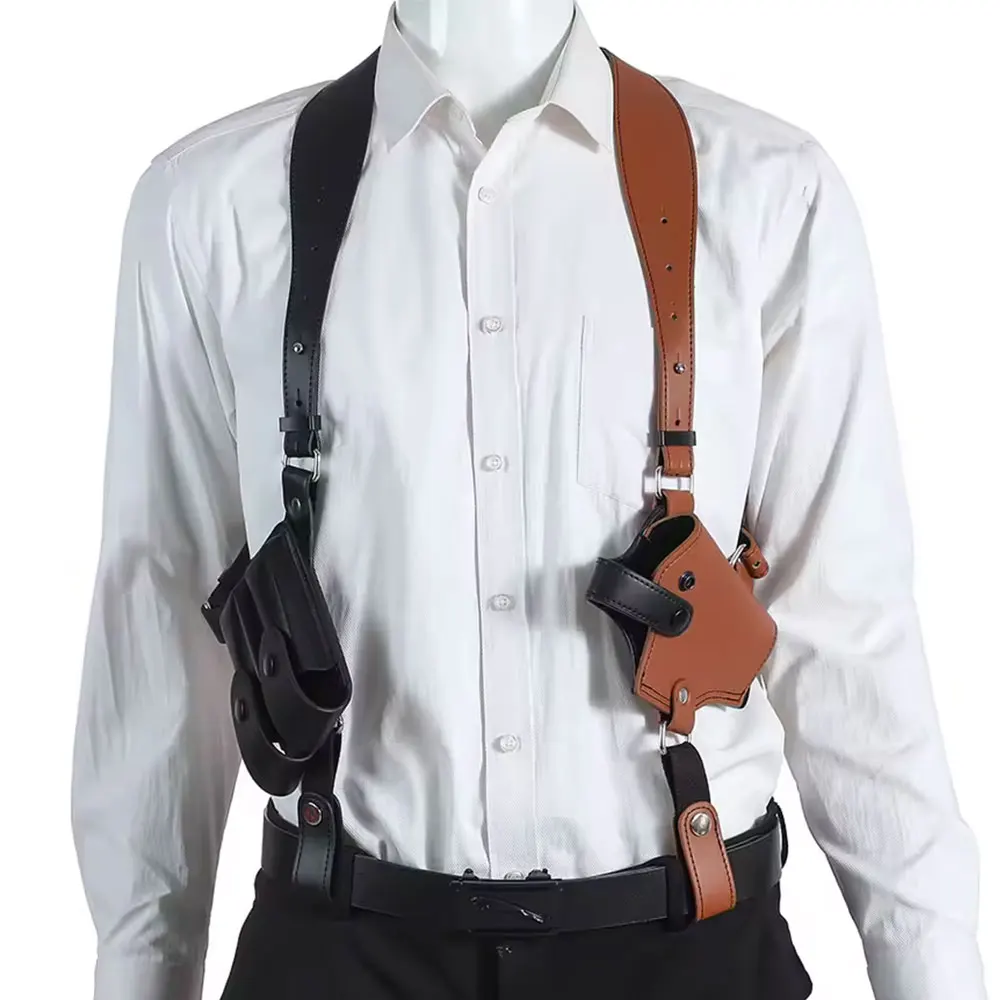 Funda de hombro táctica para pistola con porta cargadores - imagen 2