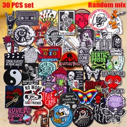 Parche termoadhesivo bordado calavera punk terror para coser