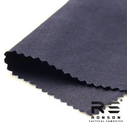 Tela ripstop NYCO azul marino a cuadros para uniformes tácticos