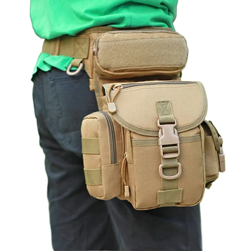 Bolsa táctica de pierna MOLLE camuflaje para caza y camping - imagen 3