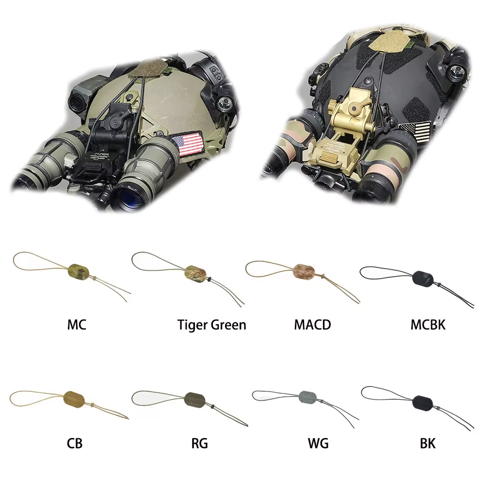 Kit retención NVG estilo KC para casco táctico con cuerda fija - imagen 3