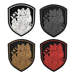 Parche táctico PVC gatita dibujos animados para insignia moral