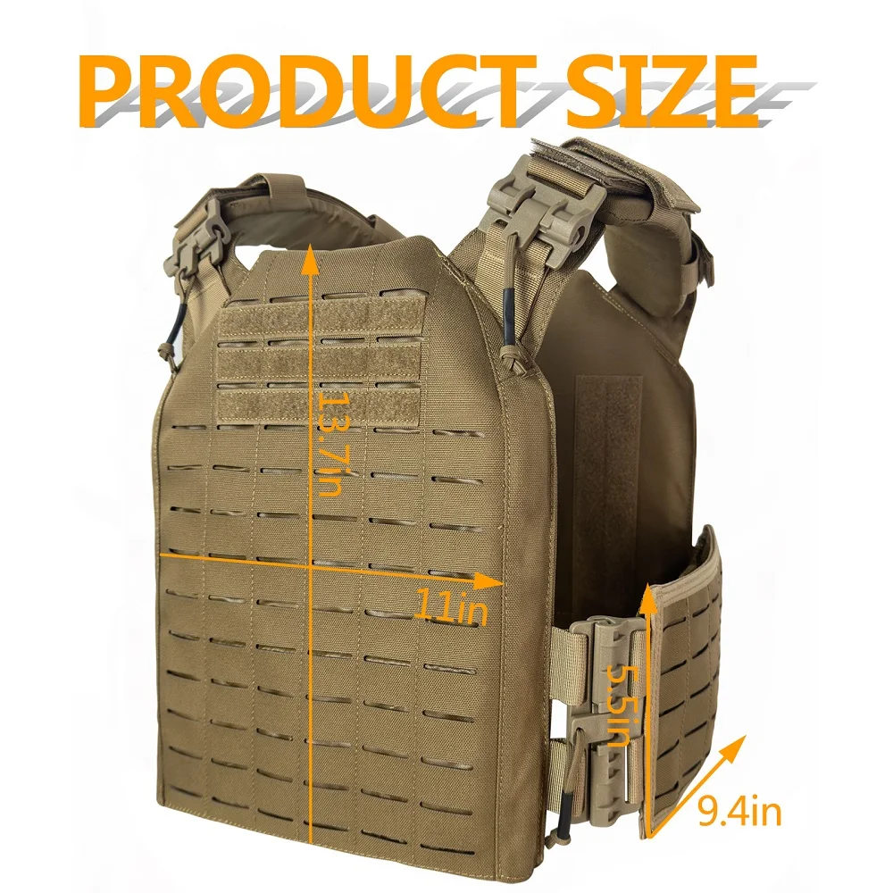 Chaleco táctico modular con paneles MOLLE
