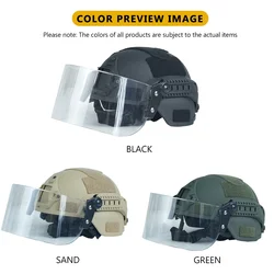 BOOIU MICH 2000 Casco táctico ACH regulable ABS con auditiva