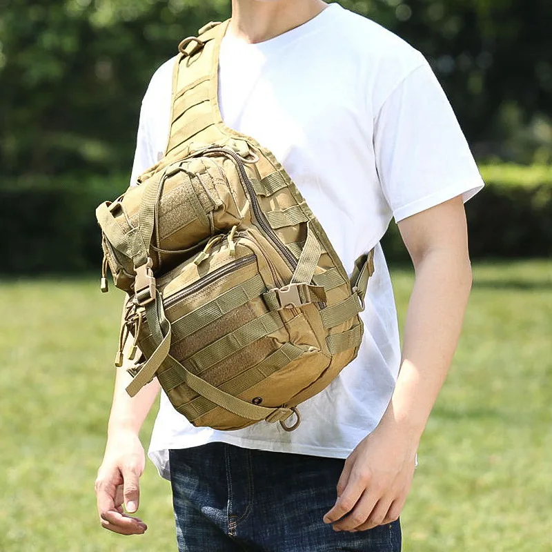 Bolsa pecho MOLLE con bandolera – Equipamiento táctico diario - imagen 3