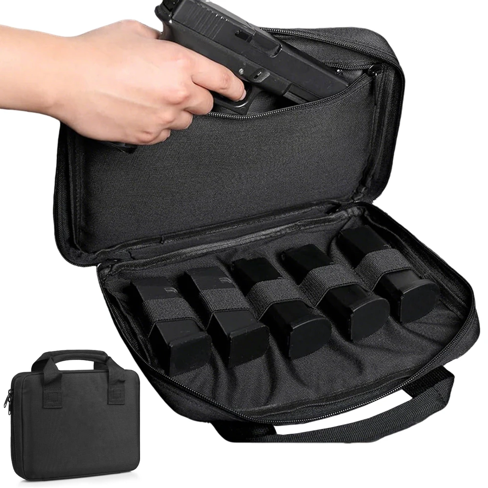 Funda acolchada para pistola en color negro