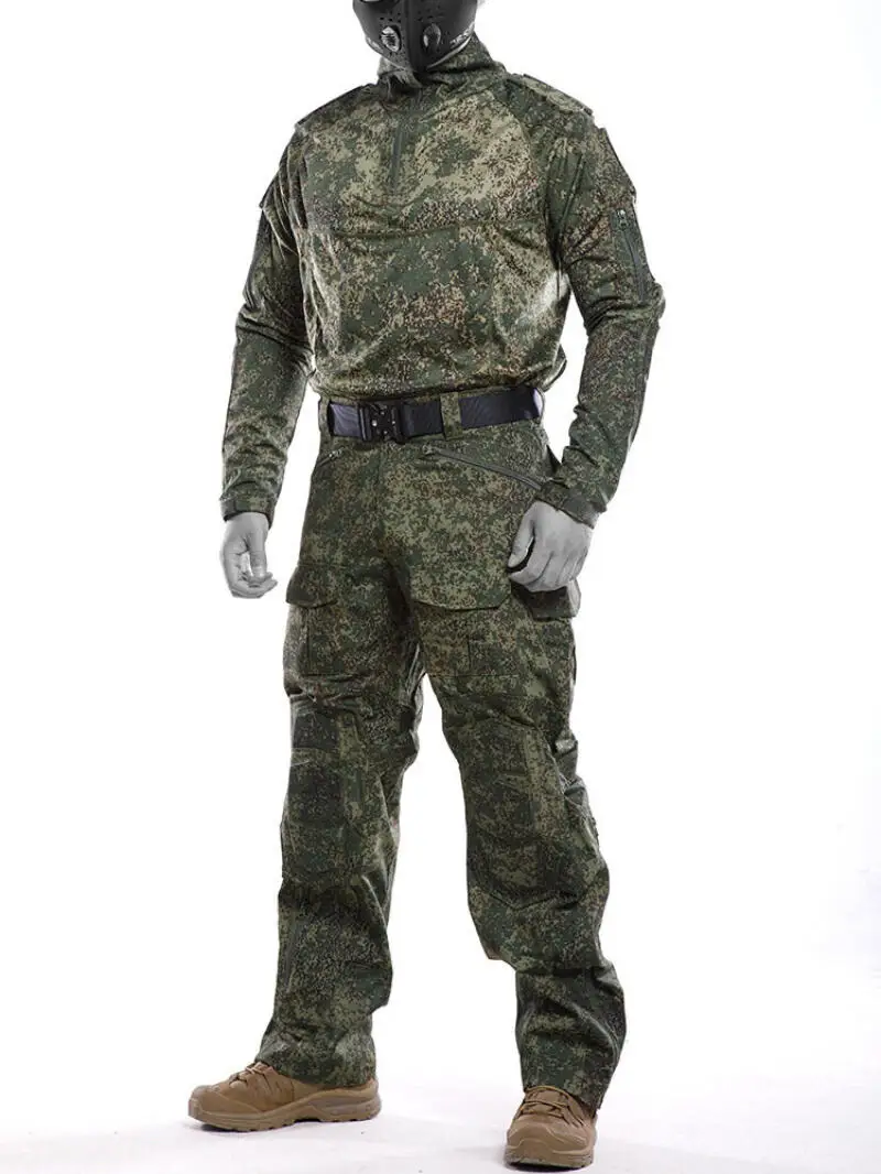 Uniforme táctico EMR verde FG camuflaje ruinas entrenamiento hombre - imagen 5
