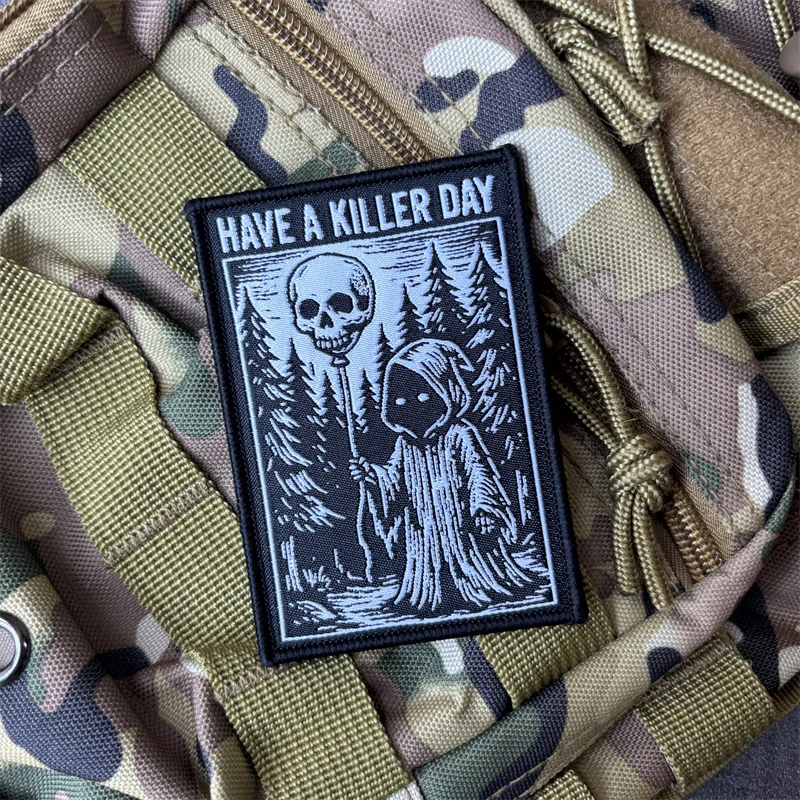 Parche táctico militar de moral Have a Killer Day – Gancho y bucle - imagen 3