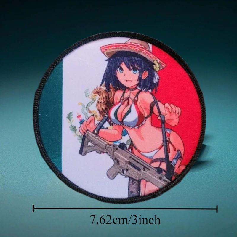 Parche táctico con diseño mexicano