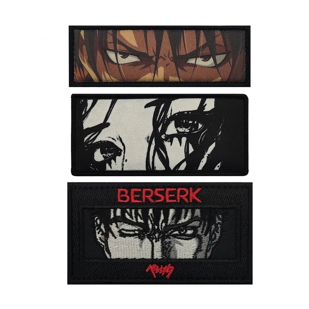 Parche de velcro Berserk con diseño de ojo anime oscuro - imagen 2