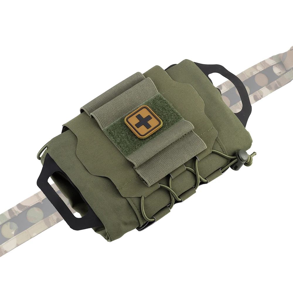 Bolsa táctica MOLLE despliegue rápido para botiquín EDC