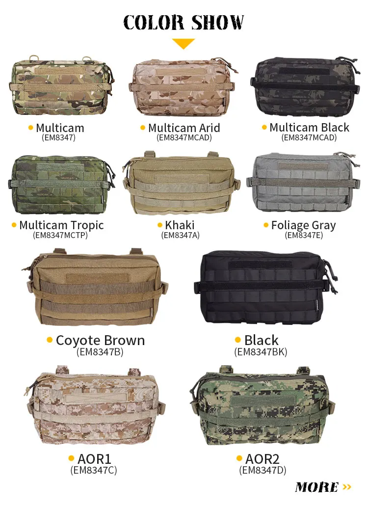 Bolsillo utilitario compacto con sistema MOLLE