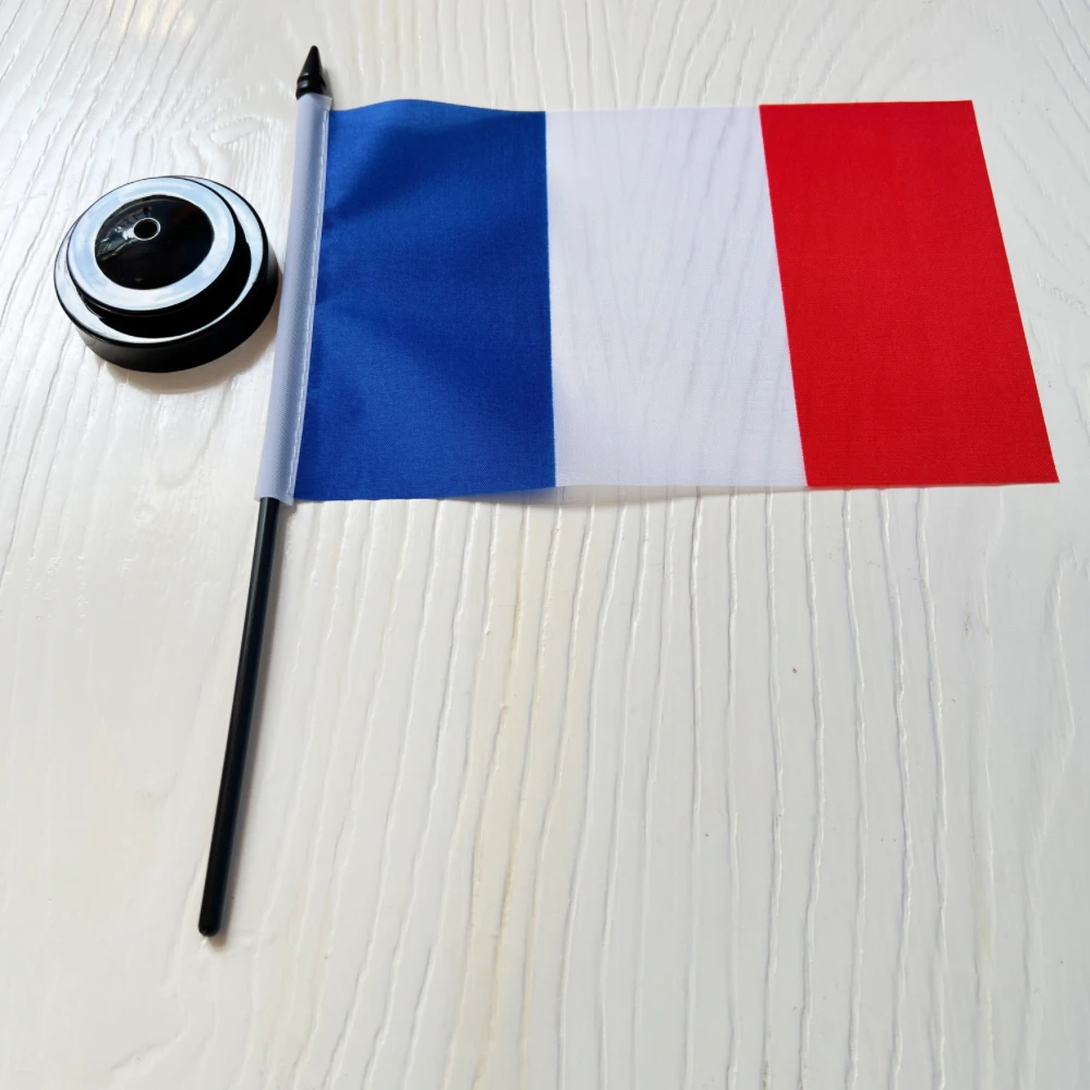 Soporte de bandera francesa para mesa, asta y decoración de cuarto - imagen 5