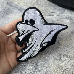 Parche táctico bordado fantasma Halloween – Velcro mochila uniforme