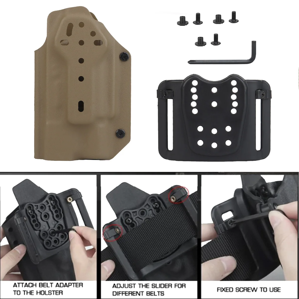 Funda Kydex ligera para Glock 9mm con SureFire X300U - imagen 5