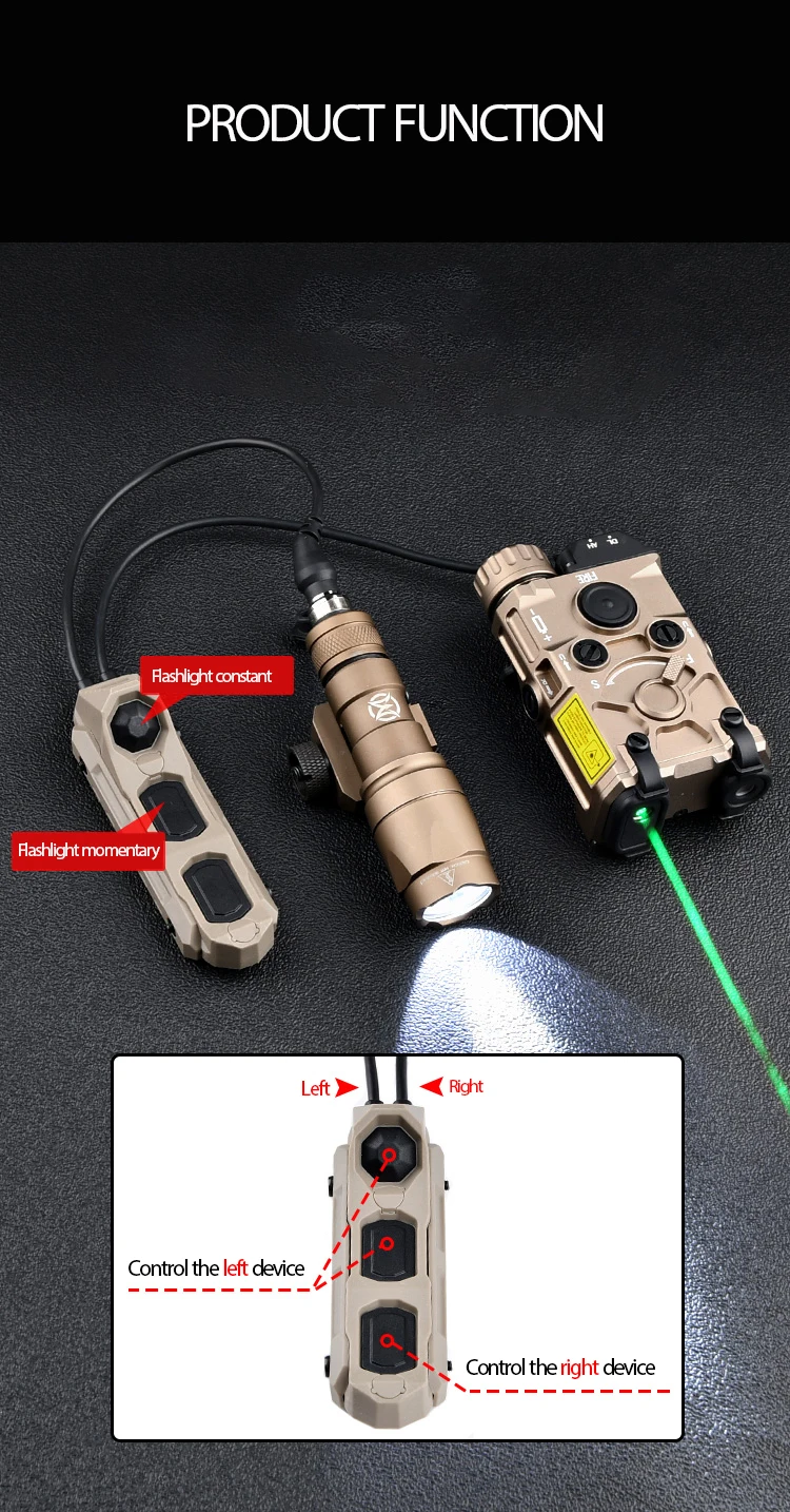 Interruptor remoto instalado junto a una luz Scout
