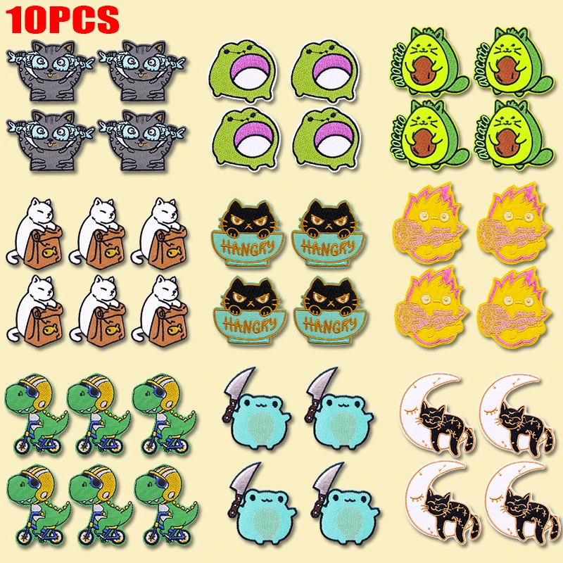 Parches bordados de animales para personalizar ropa