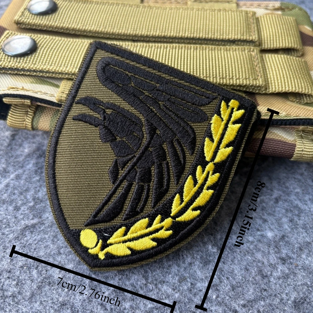 Parche táctico Arms Trident bandera de Ucrania bordado con velcro - imagen 2
