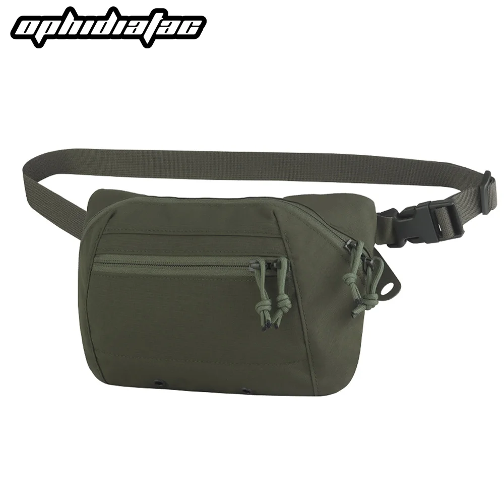 OPHIDIANTAC Riñonera táctica ajustable compacta Airsoft gran capacidad