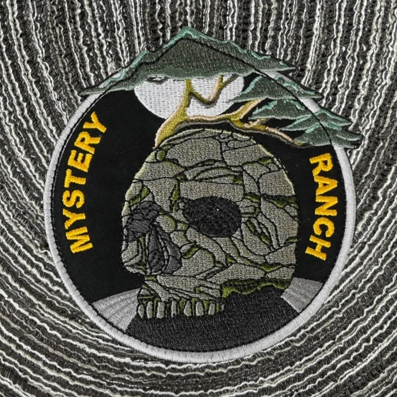 Parche táctico bordado calavera velcro para uniforme militar - imagen 4