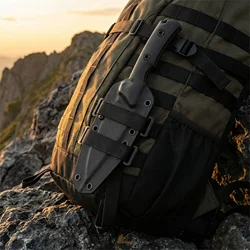 Cuchillo de hoja fija exterior G10 con funda táctica duradera