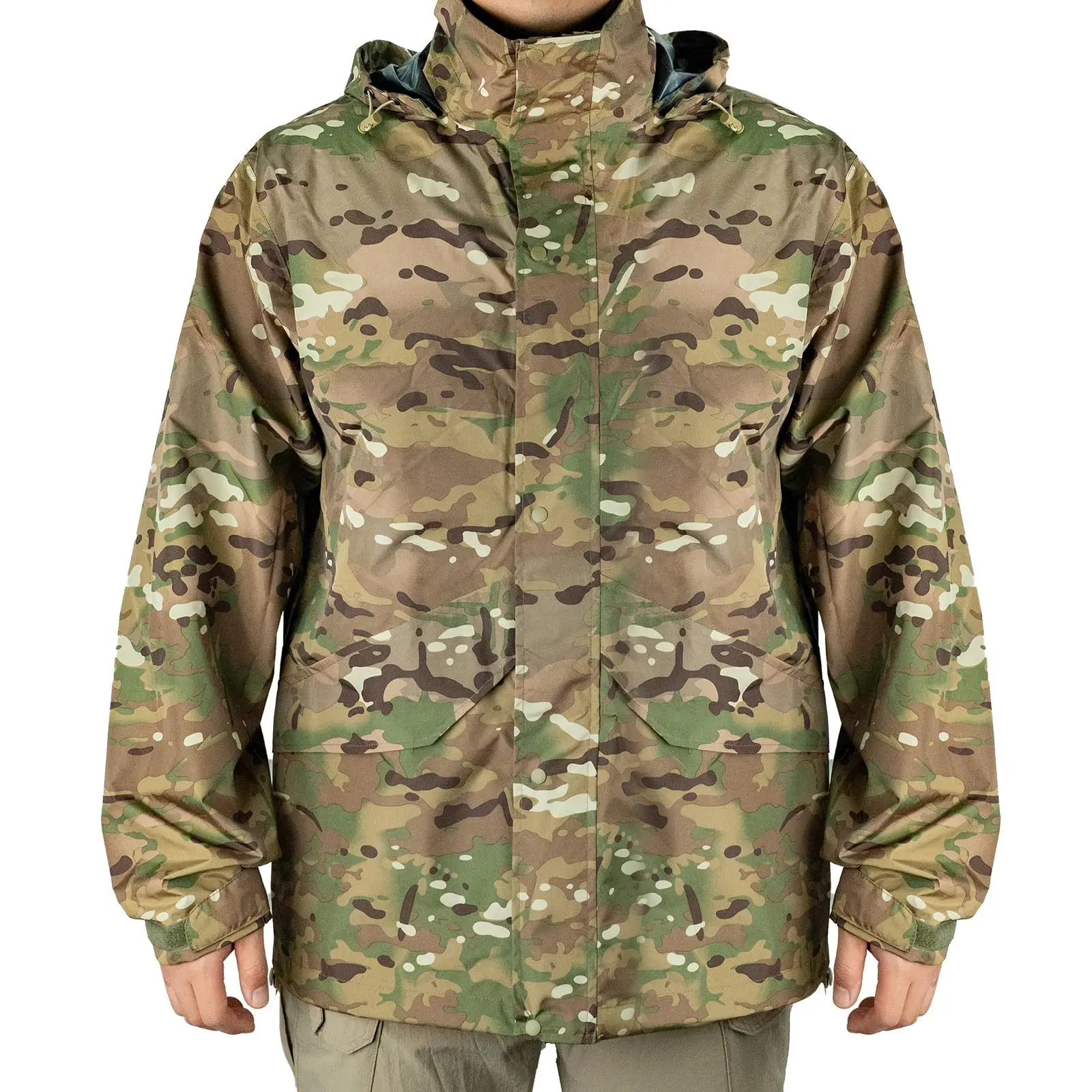 Poncho impermeable táctico woodland – Ligero y compactable - imagen 2