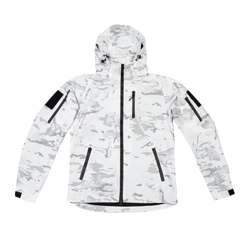 MCAP conjunto chaqueta táctica camuflaje nieve blanca aire libre fino - imagen 4