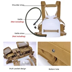 CS Match Chaleco táctico verde MOLLE airsoft caza