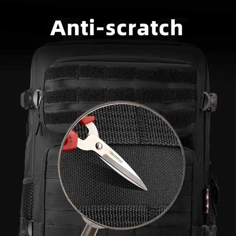 Mochila táctica MOLLE grande – Camuflaje para senderismo y montaña - imagen 4