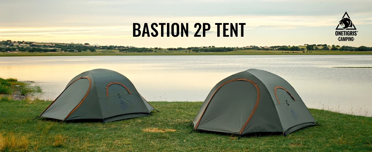 Carpa ONETIGRIS Bastion montada en un entorno de acampada