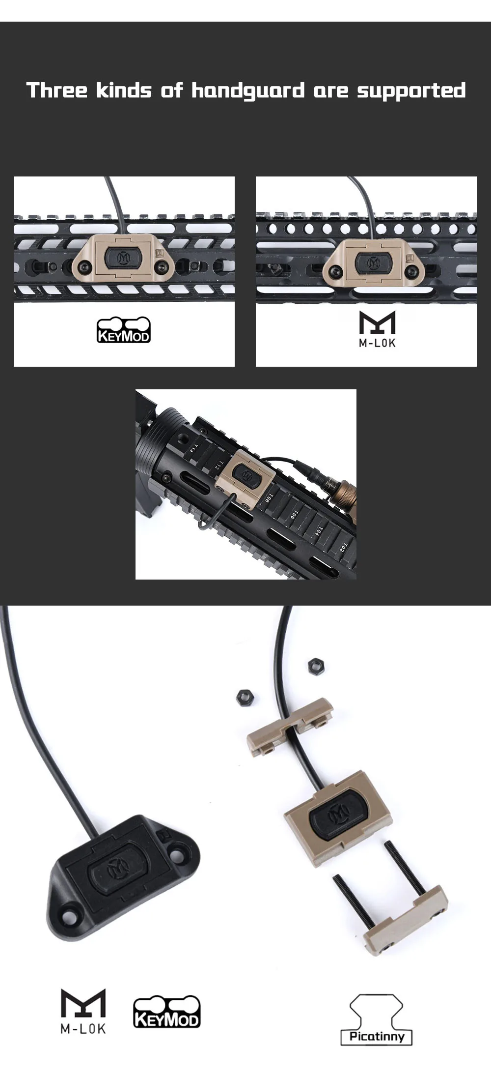Montaje en rail