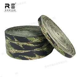 Cinta táctica de nylon camuflaje negro tigre rayas IRR para mochilas