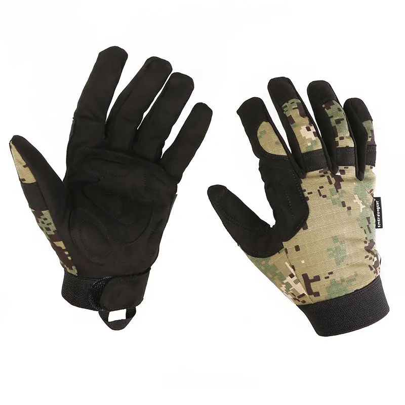 EmersonGear guantes tácticos ligeros camuflaje AOR2 para airsoft