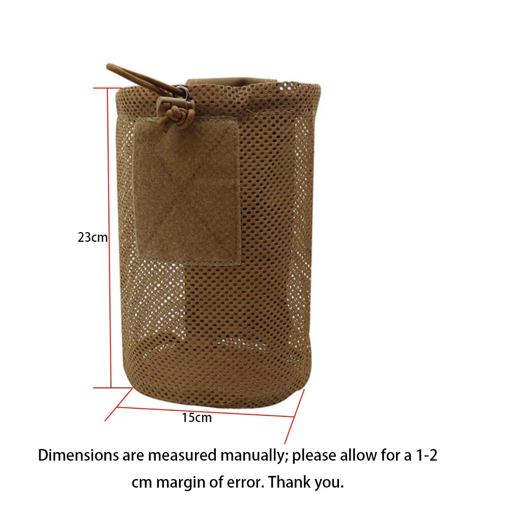 Bolsa táctica MOLLE para revistas - malla y caída plegable, riñonera - imagen 4