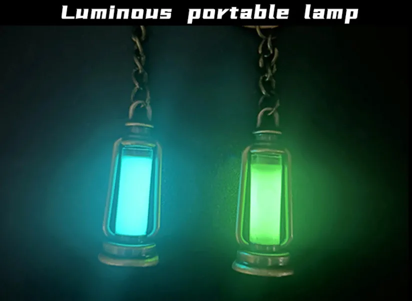 Chaveiro de resina luminosa con efecto de brillo en la oscuridad