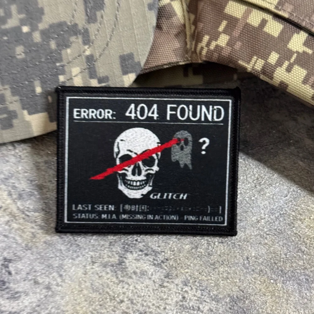 Parche táctico de calavera con velcro gancho y bucle