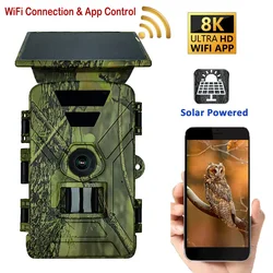 Cámara de fototrampeo WiFi con panel solar y sensor PIR nocturna