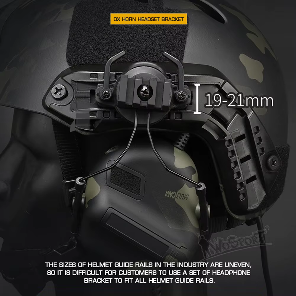 Adaptador auriculares casco MOLLE – Montaje rápido regulable - imagen 4