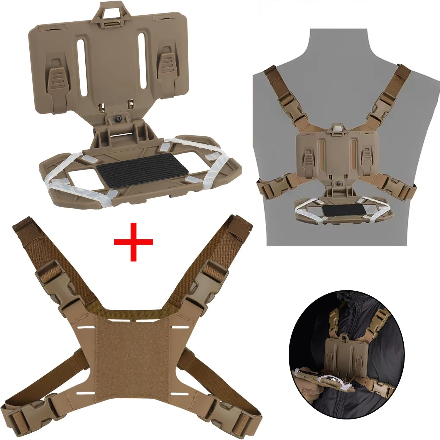 Soporte táctico para teléfono MOLLE plegable antideslizante universal - imagen 3