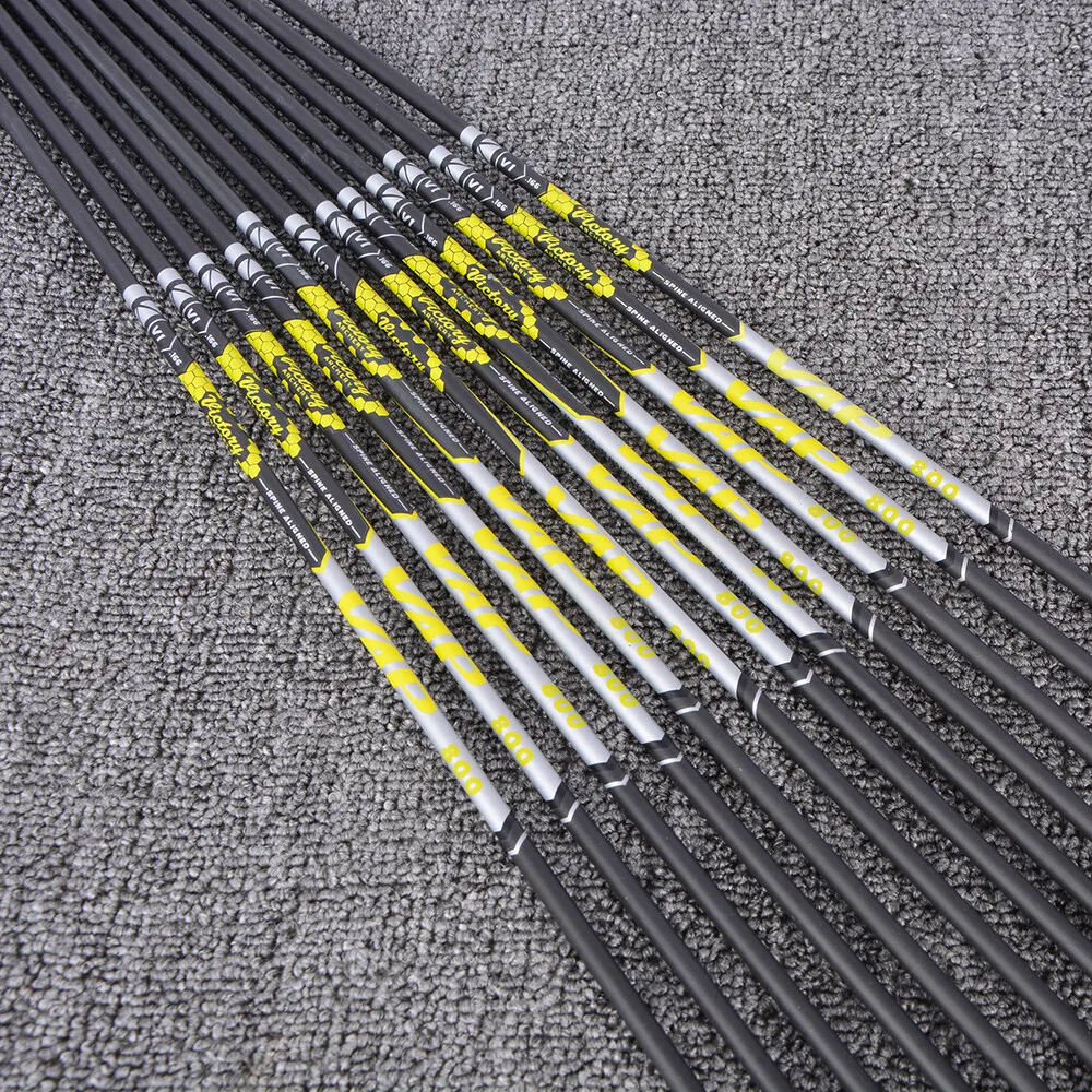 Eje flecha carbono puro 77,4cm spine 300-900 tiro arco profesional - imagen 4