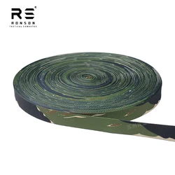 Cinta camuflaje táctica de nylon rayas tigre azul-negro para mochila