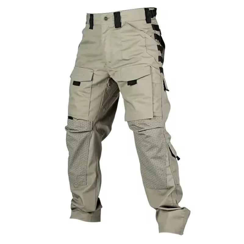 Pantalones tácticos impermeables cargo multibolsillo ripstop hombre - imagen 3