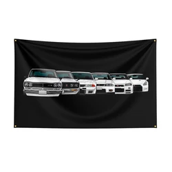 Bandera JDM evolución del automóvil para decoración de garaje